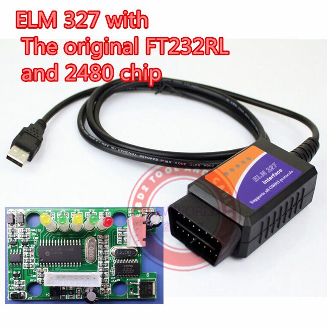 Elm 327 usb  FT232RL  PIC18F2480 Ĩ, elmfig..